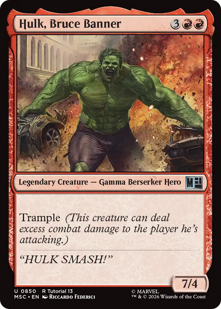 Hulk, Bruce Banner (0850) [Marvel Super Heroes Commander] | Card Merchant Takapuna