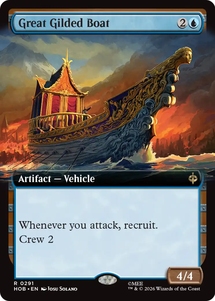 Great Gilded Boat (Extended Art) [The Hobbit] | Card Merchant Takapuna