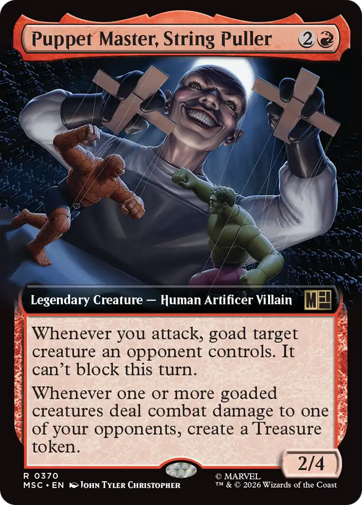 Puppet Master, String Puller (Extended Art) [Marvel Super Heroes Commander] | Card Merchant Takapuna