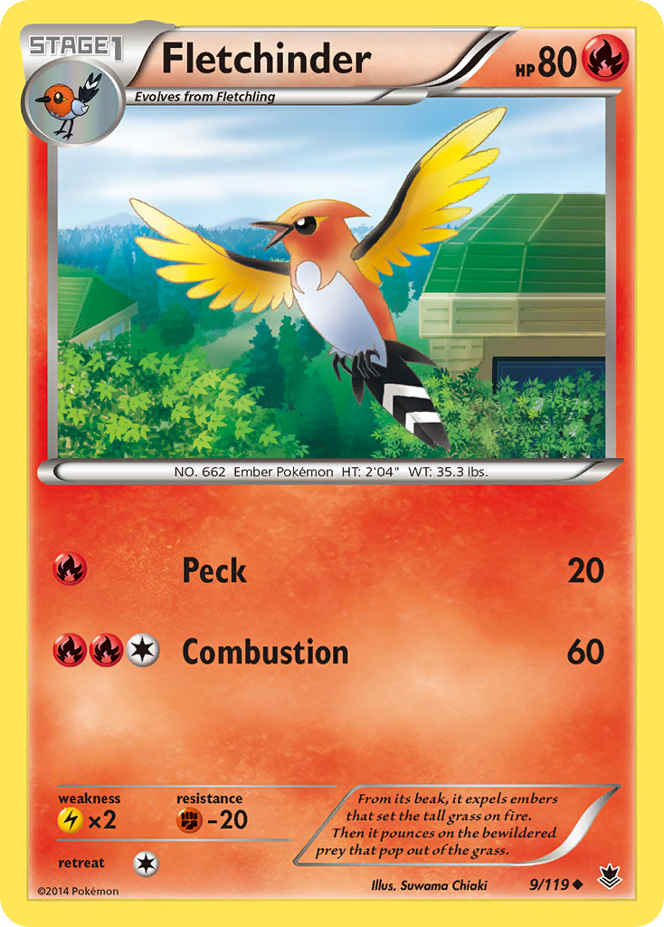 Fletchinder (9/119) [XY: Phantom Forces] | Card Merchant Takapuna