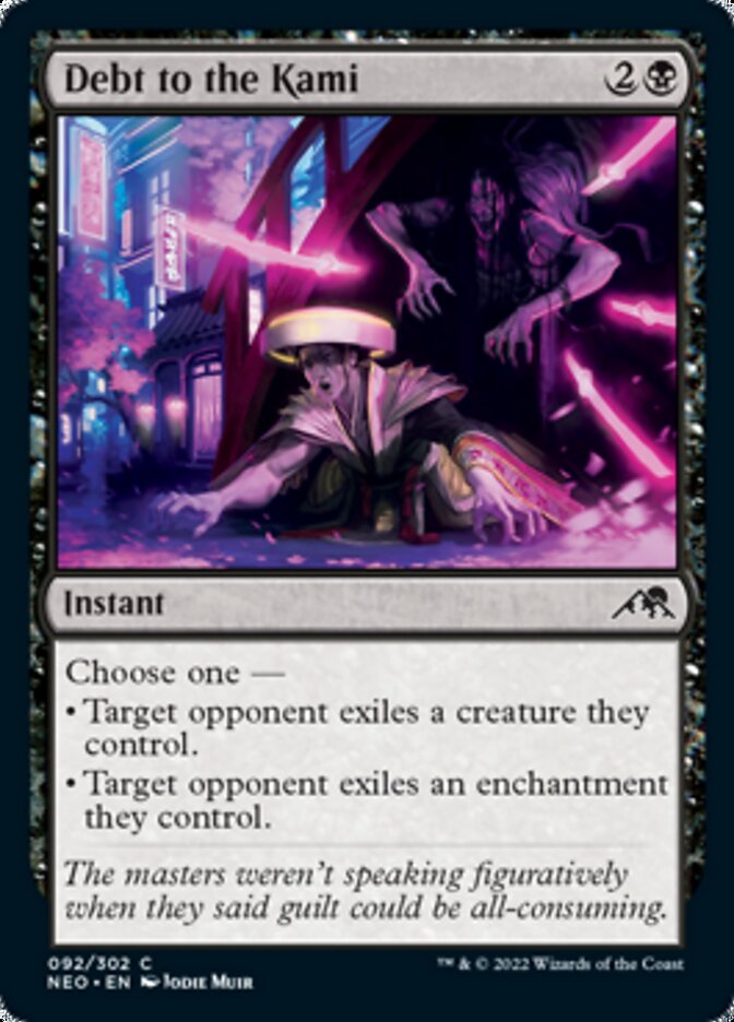 Debt to the Kami [Kamigawa: Neon Dynasty] | Card Merchant Takapuna