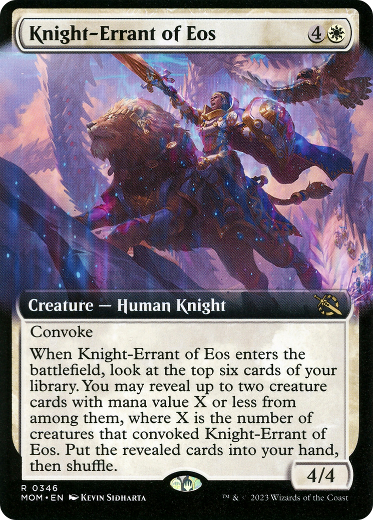 Knight-Errant of Eos (Extended Art) [March of the Machine] | Card Merchant Takapuna