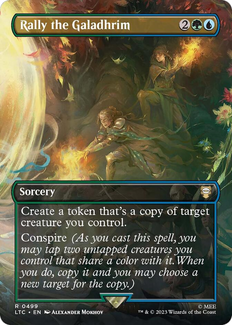 Rally the Galadhrim (Borderless) [The Lord of the Rings: Tales of Middle-Earth Commander] | Card Merchant Takapuna