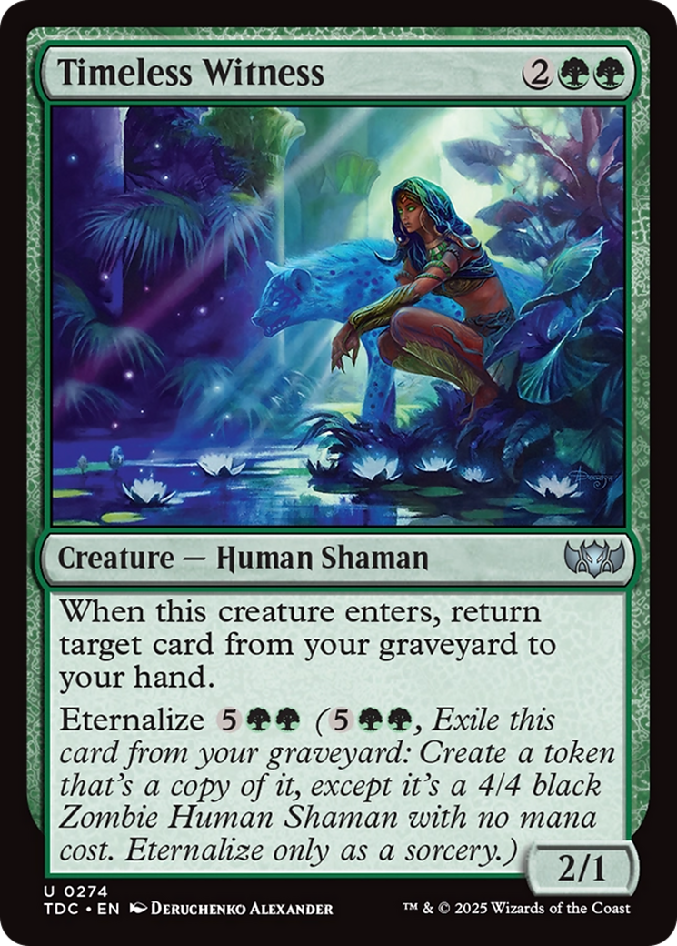 Timeless Witness [Tarkir: Dragonstorm Commander] | Card Merchant Takapuna