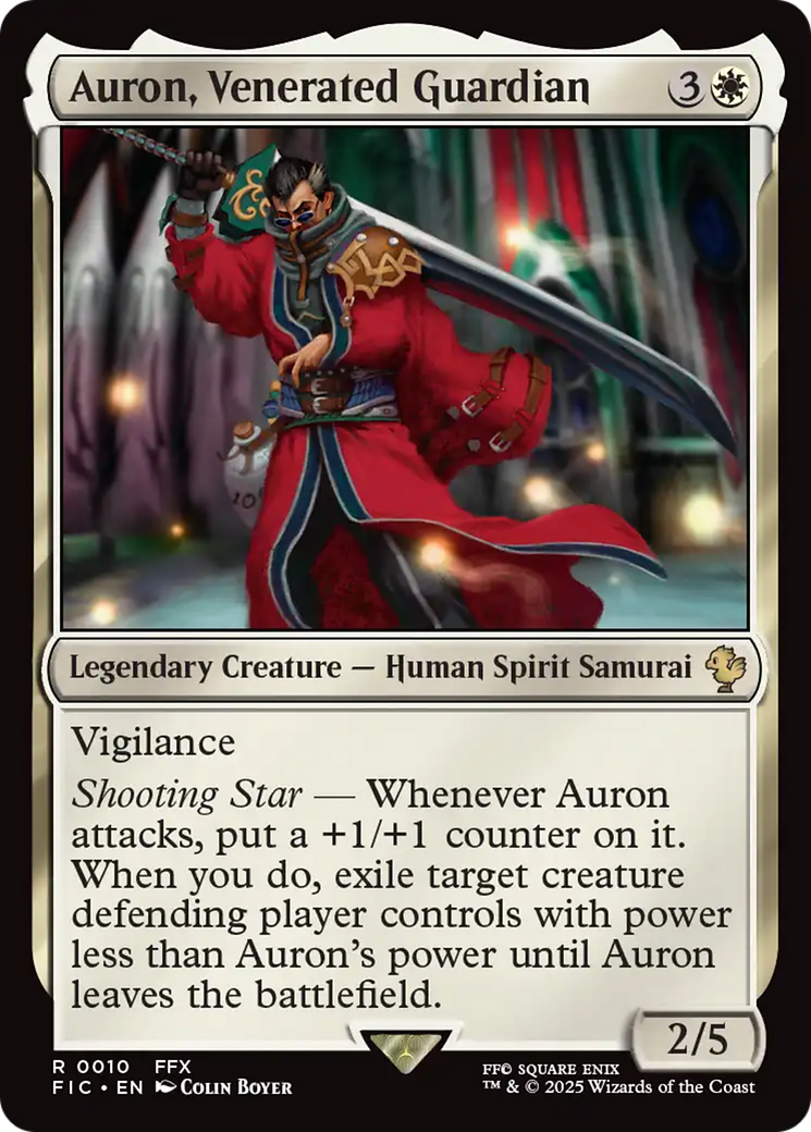 Auron, Venerated Guardian [FINAL FANTASY Commander] | Card Merchant Takapuna