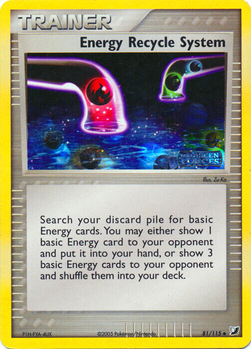 Energy Recycle System (81/115) (Stamped) [EX: Unseen Forces] | Card Merchant Takapuna
