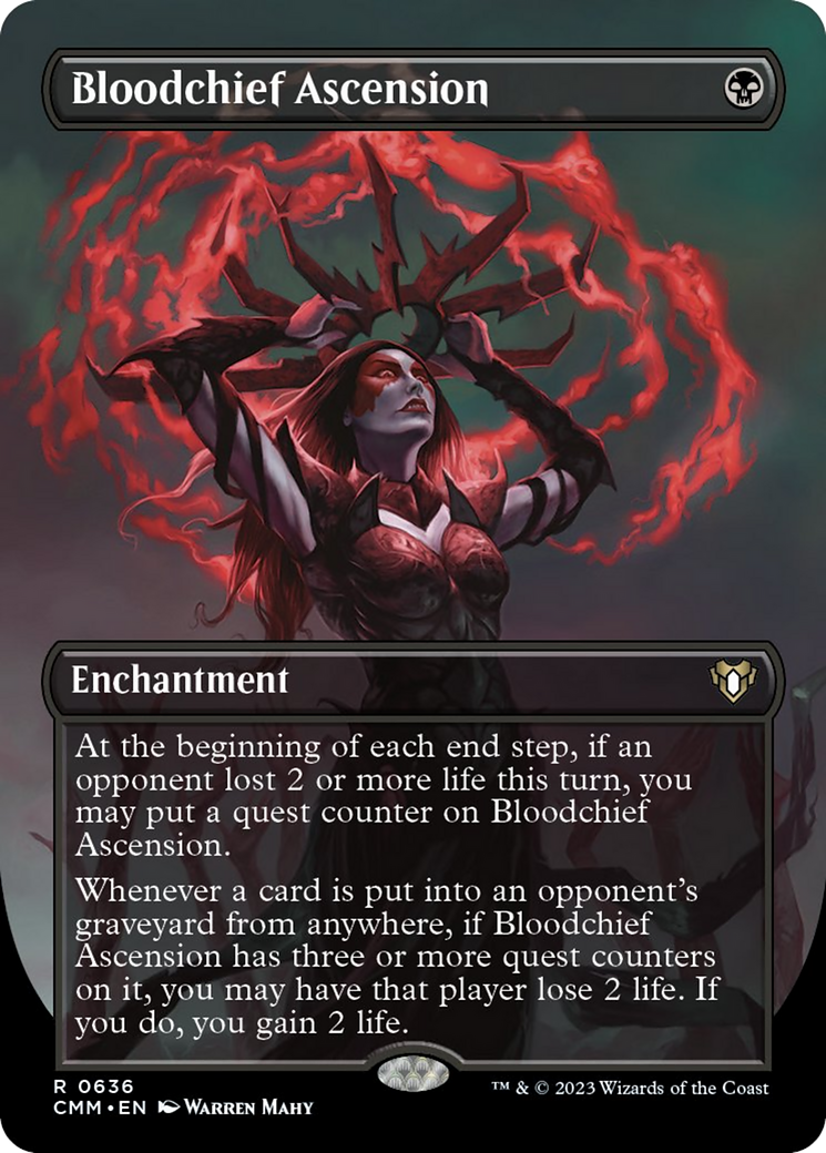 Bloodchief Ascension (Borderless Alternate Art) [Commander Masters] | Card Merchant Takapuna
