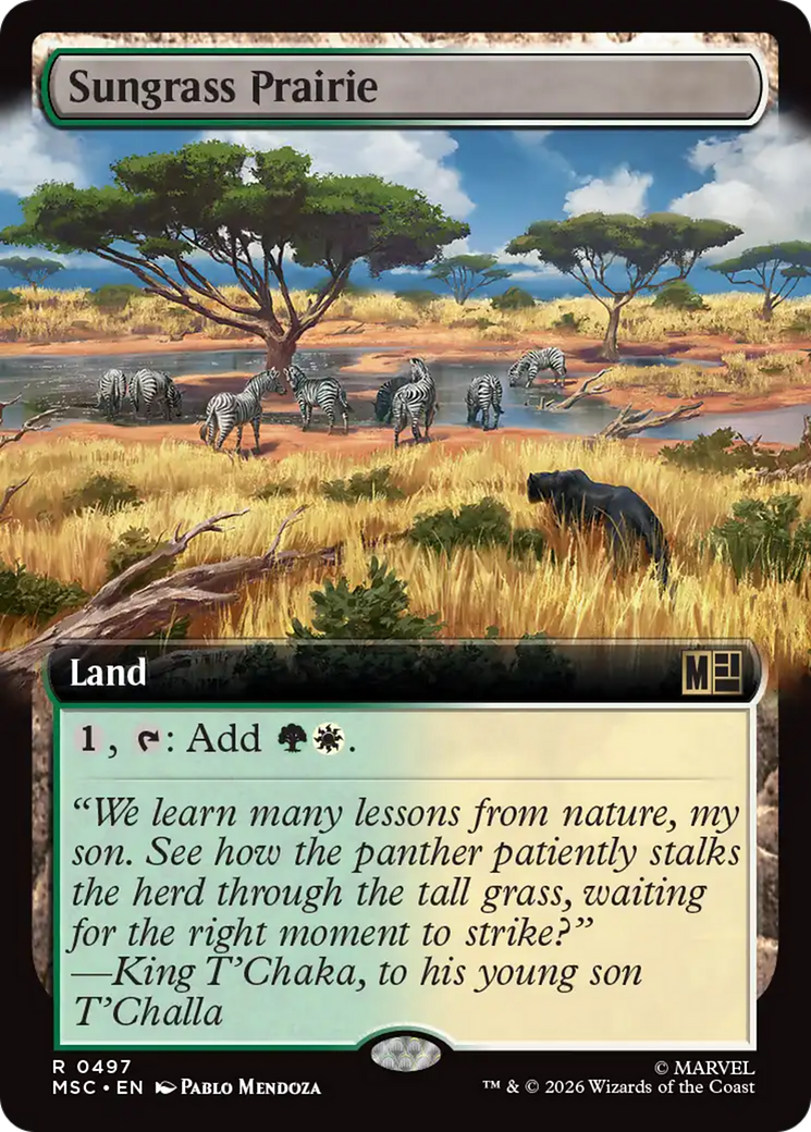 Sungrass Prairie (Extended Art) [Marvel Super Heroes Commander] | Card Merchant Takapuna