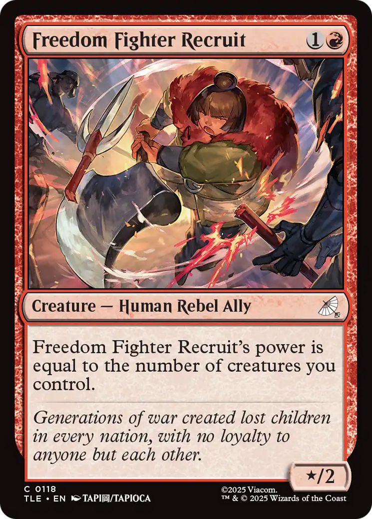 Freedom Fighter Recruit [Avatar: The Last Airbender: Eternal-Legal] | Card Merchant Takapuna