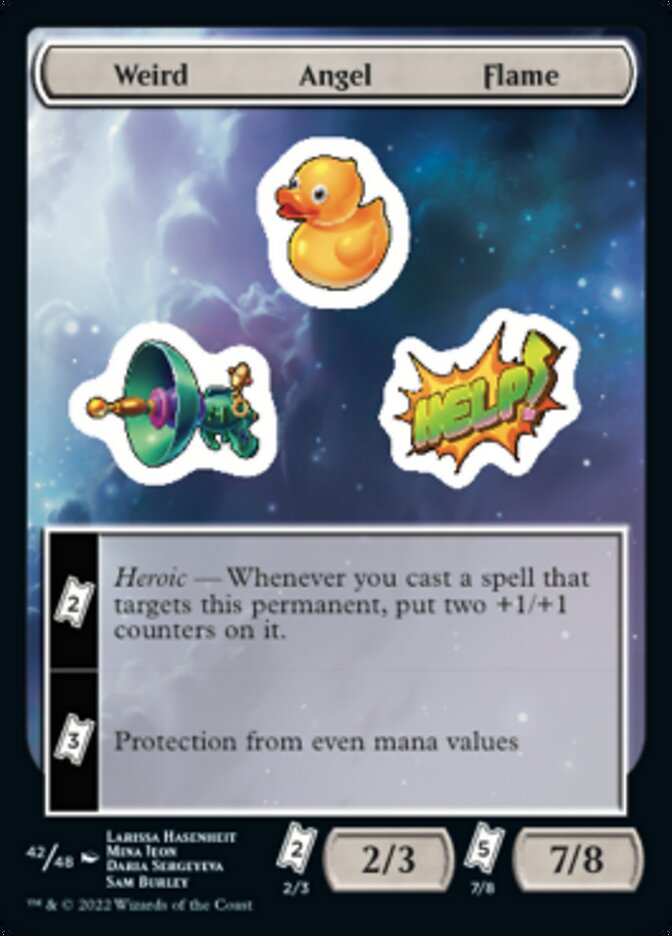 Weird Angel Flame [Unfinity Stickers] | Card Merchant Takapuna