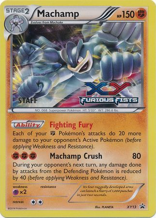Machamp (XY13) (Staff) [XY: Black Star Promos] | Card Merchant Takapuna