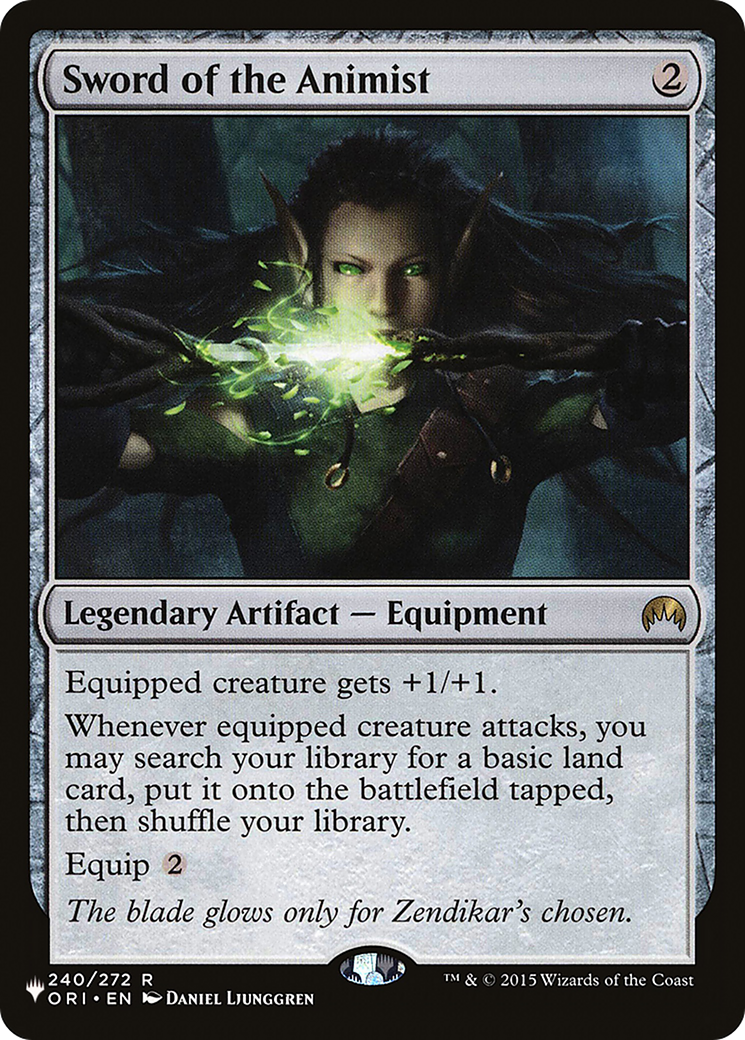 Sword of the Animist [Secret Lair: Angels] | Card Merchant Takapuna