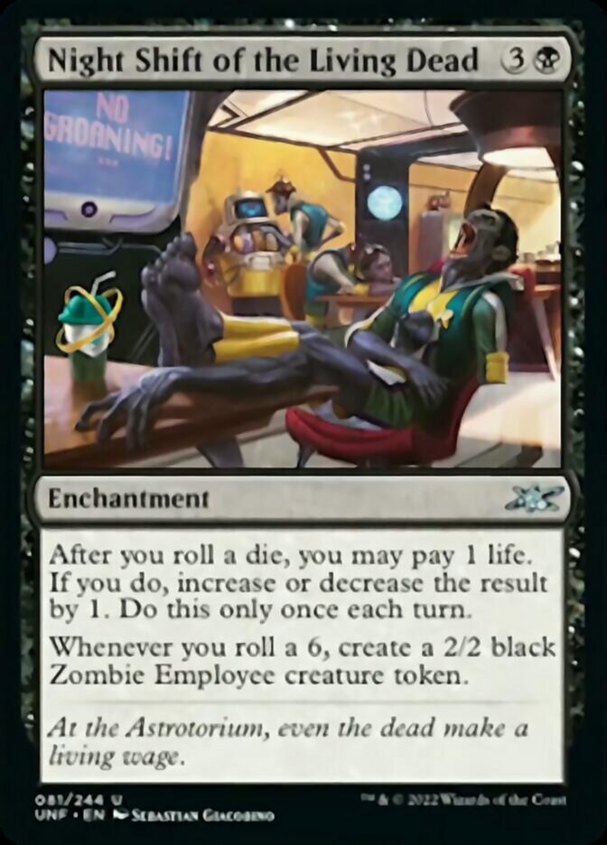 Night Shift of the Living Dead [Unfinity] | Card Merchant Takapuna