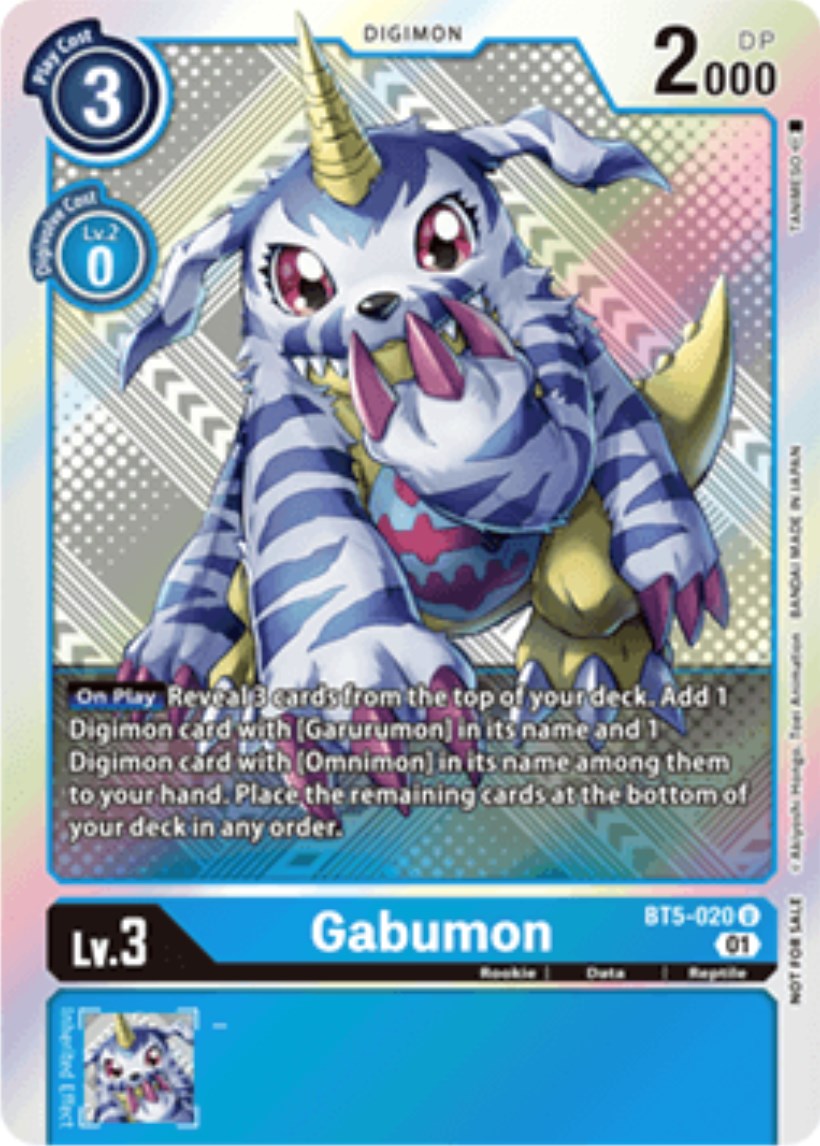 Gabumon [BT5-020] (X Record Pre-Release Tournament Winner Card) [X Record Pre-Release Promos] | Card Merchant Takapuna