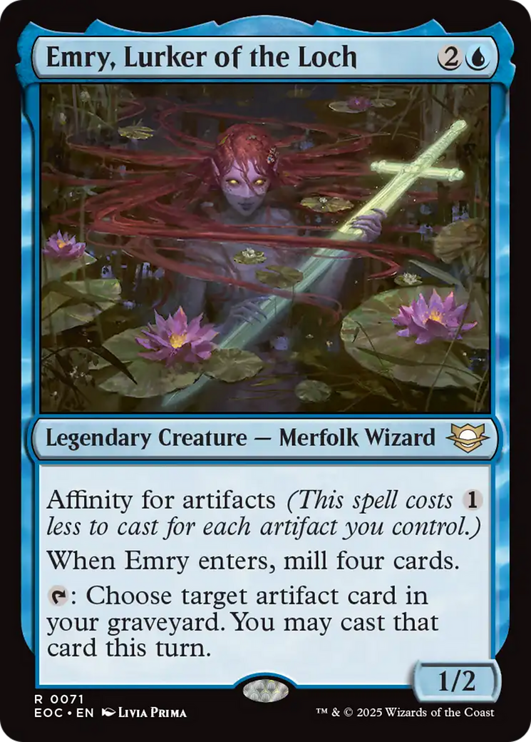 Emry, Lurker of the Loch [Edge of Eternities Commander] | Card Merchant Takapuna