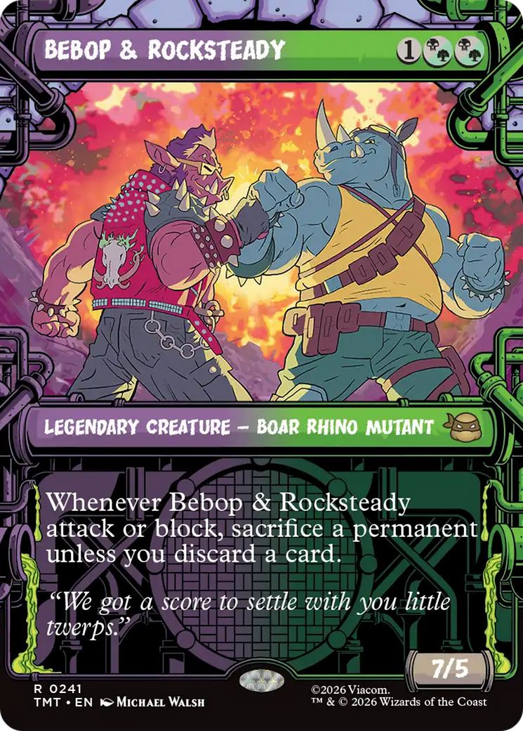 Bebop & Rocksteady (Showcase) [Teenage Mutant Ninja Turtles] | Card Merchant Takapuna