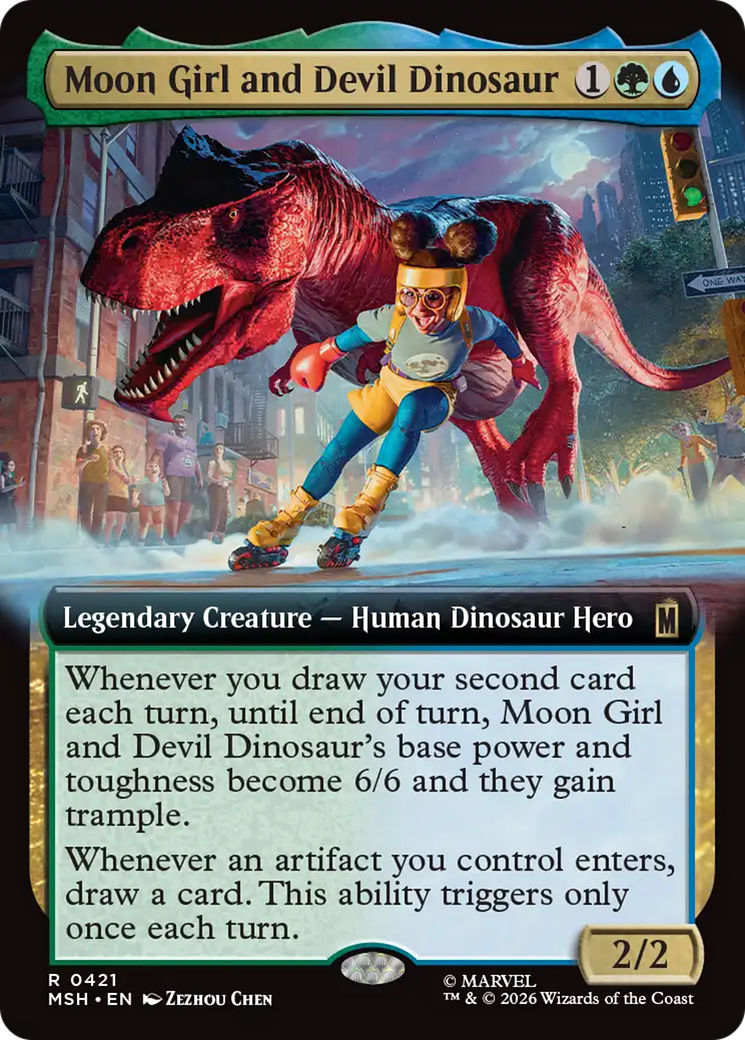Moon Girl and Devil Dinosaur (Extended Art) [Marvel Super Heroes] | Card Merchant Takapuna