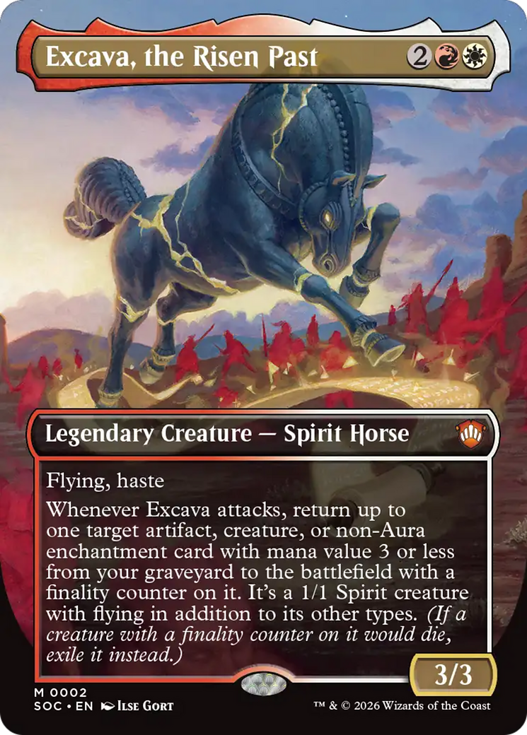 Excava, the Risen Past (Borderless) [Secrets of Strixhaven Commander] | Card Merchant Takapuna