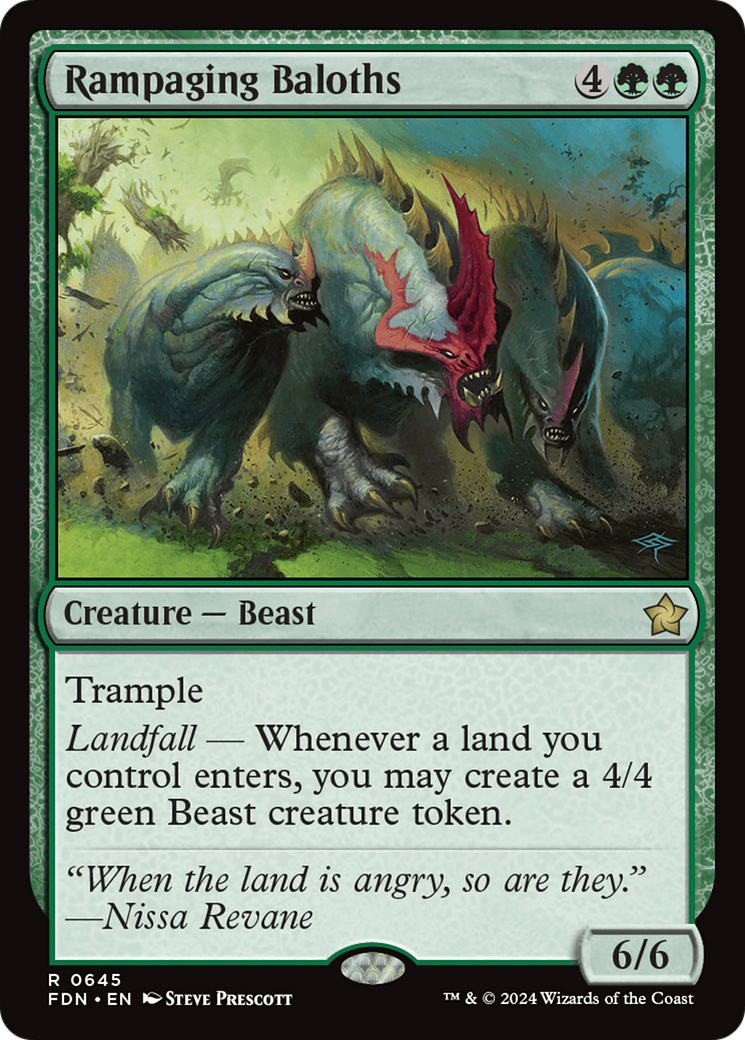 Rampaging Baloths [Foundations] | Card Merchant Takapuna