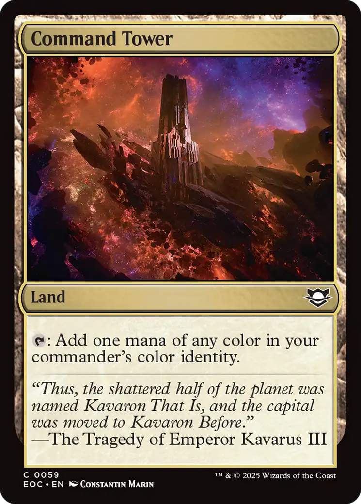 Command Tower [Edge of Eternities Commander] | Card Merchant Takapuna