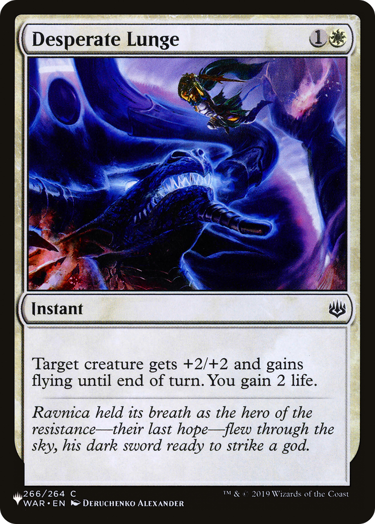 Desperate Lunge [The List] | Card Merchant Takapuna