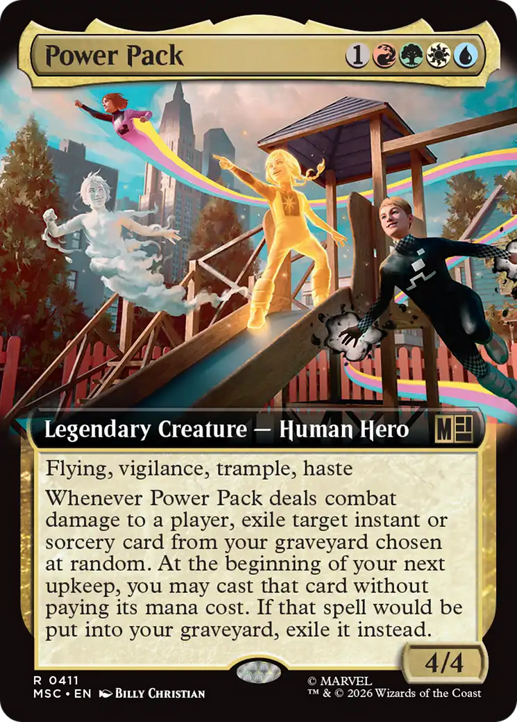 Power Pack (Extended Art) [Marvel Super Heroes Commander] | Card Merchant Takapuna