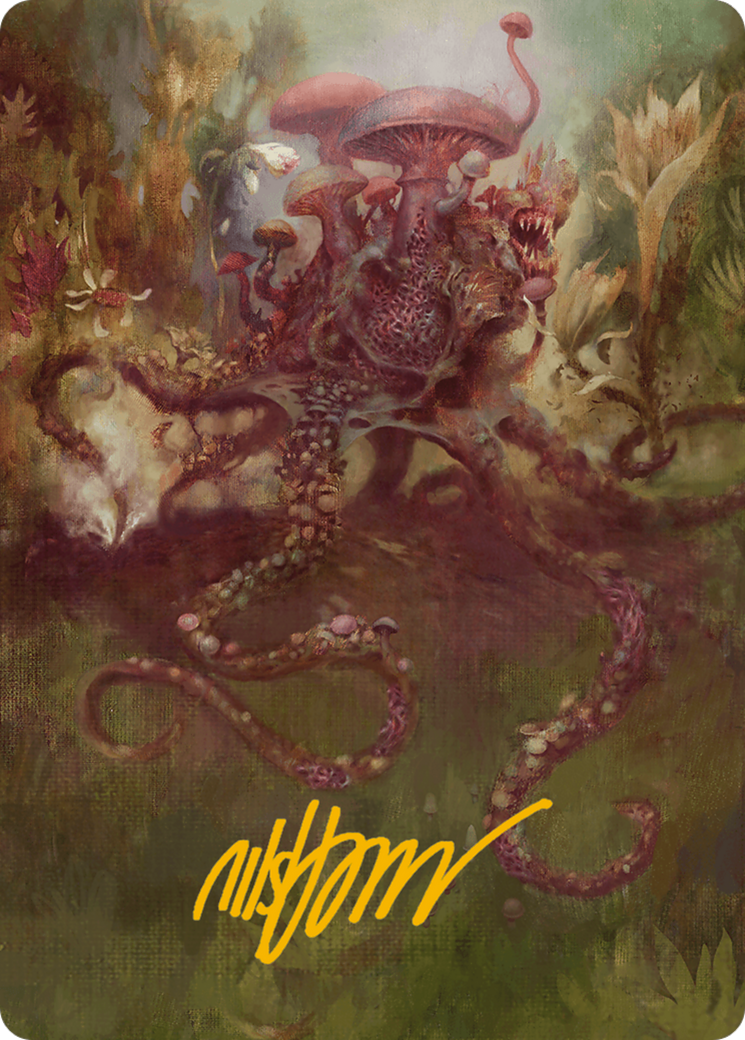 Sowing Mycospawn Art Card (Gold-Stamped Signature) [Modern Horizons 3 Art Series] | Card Merchant Takapuna