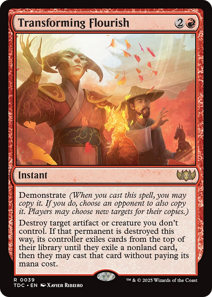 Transforming Flourish [Tarkir: Dragonstorm Commander] | Card Merchant Takapuna