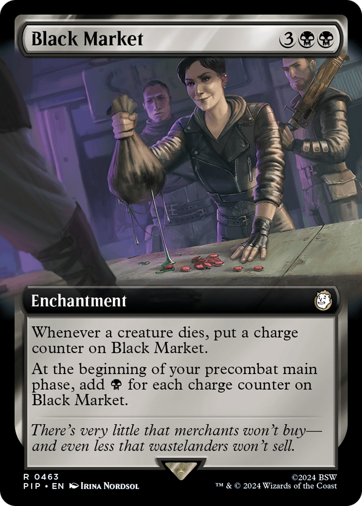Black Market (Extended Art) [Fallout] | Card Merchant Takapuna