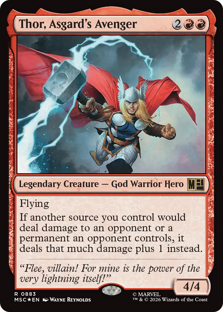 Thor, Asgard's Avenger (Surge Foil) [Marvel Super Heroes Commander] | Card Merchant Takapuna
