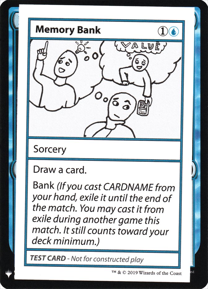 Memory Bank [Mystery Booster Playtest Cards] | Card Merchant Takapuna