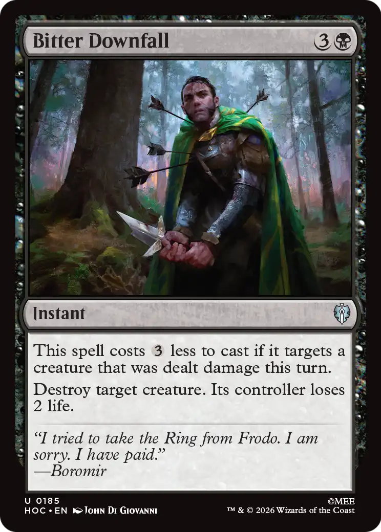 Bitter Downfall [The Hobbit: Eternal-Legal] | Card Merchant Takapuna