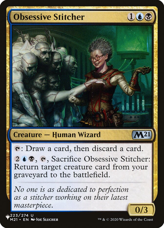 Obsessive Stitcher [The List] | Card Merchant Takapuna