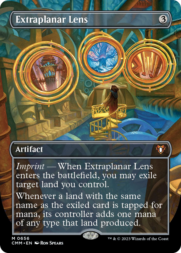 Extraplanar Lens (Borderless Alternate Art) [Commander Masters] | Card Merchant Takapuna