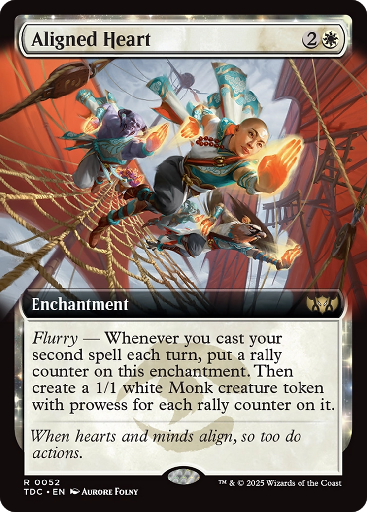 Aligned Heart (Extended Art) [Tarkir: Dragonstorm Commander] | Card Merchant Takapuna