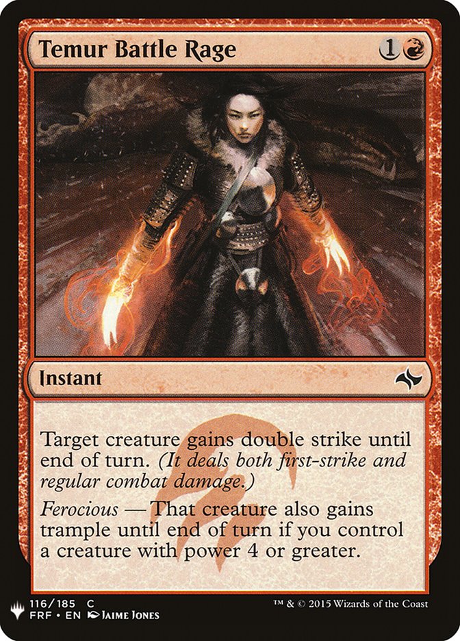 Temur Battle Rage [Mystery Booster] | Card Merchant Takapuna