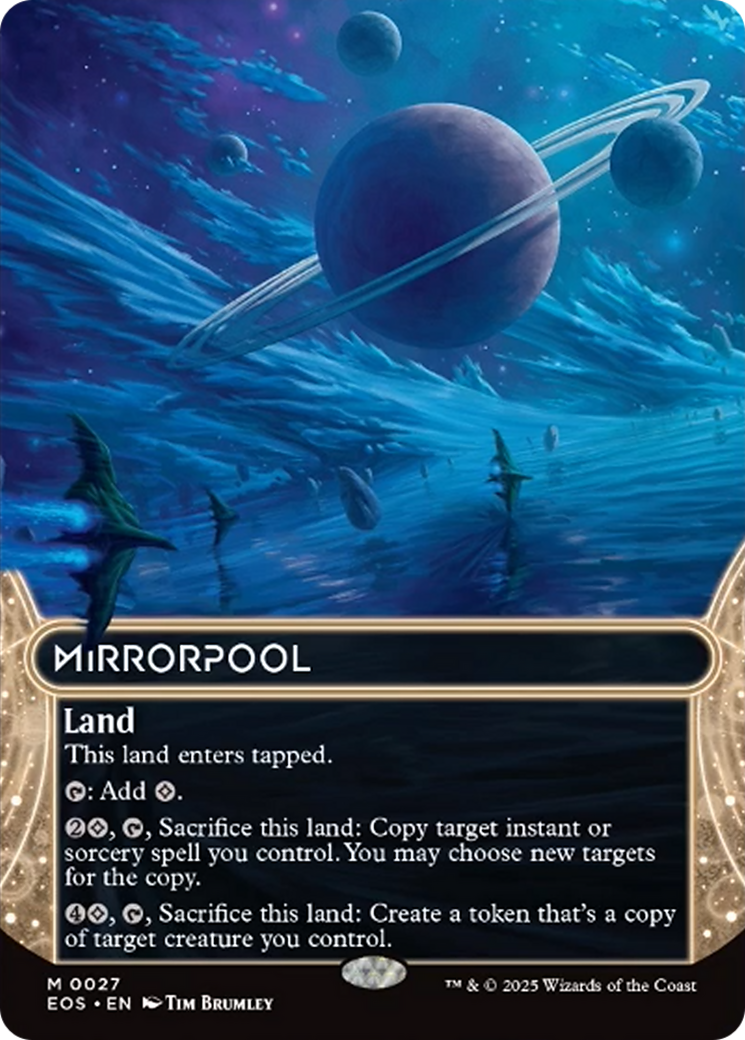 Mirrorpool (0027) (Borderless) [Edge of Eternities: Stellar Sights] | Card Merchant Takapuna
