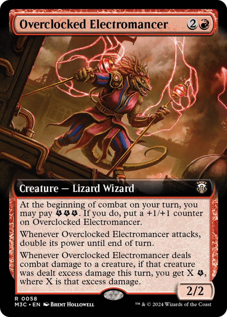 Overclocked Electromancer (Extended Art) [Modern Horizons 3 Commander] | Card Merchant Takapuna
