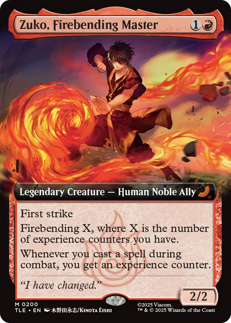 Zuko, Firebending Master (Extended Art) [Avatar: The Last Airbender: Eternal-Legal] | Card Merchant Takapuna