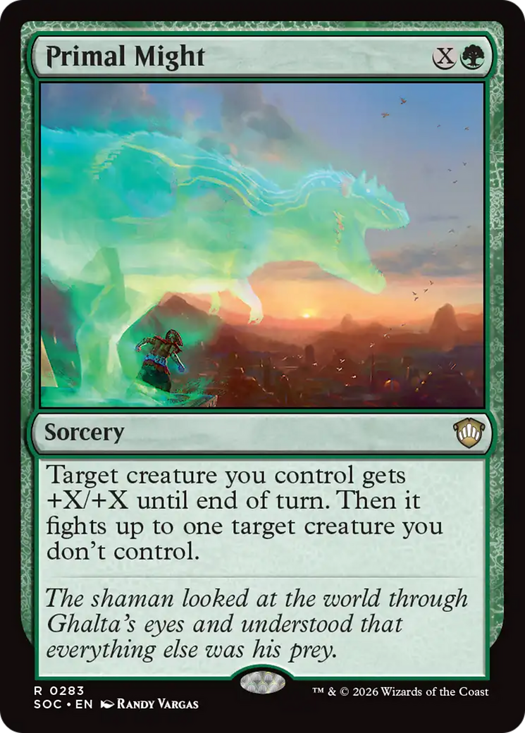 Primal Might [Secrets of Strixhaven Commander] | Card Merchant Takapuna