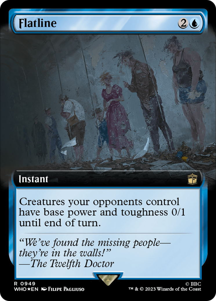 Flatline (Extended Art) (Surge Foil) [Doctor Who] | Card Merchant Takapuna