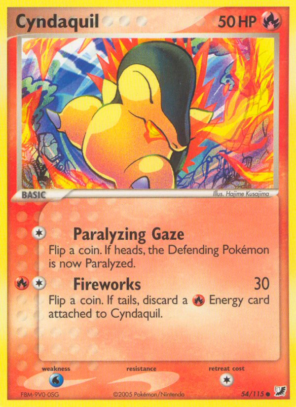 Cyndaquil (54/115) [EX: Unseen Forces] | Card Merchant Takapuna