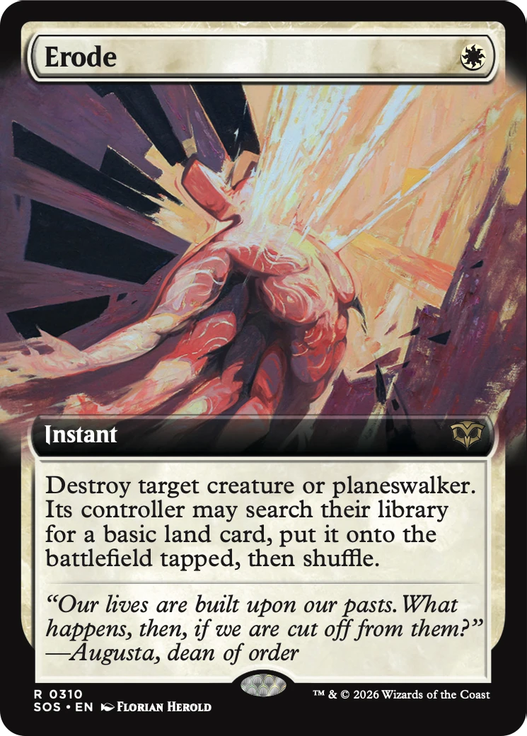 Erode (Extended Art) [Secrets of Strixhaven] | Card Merchant Takapuna