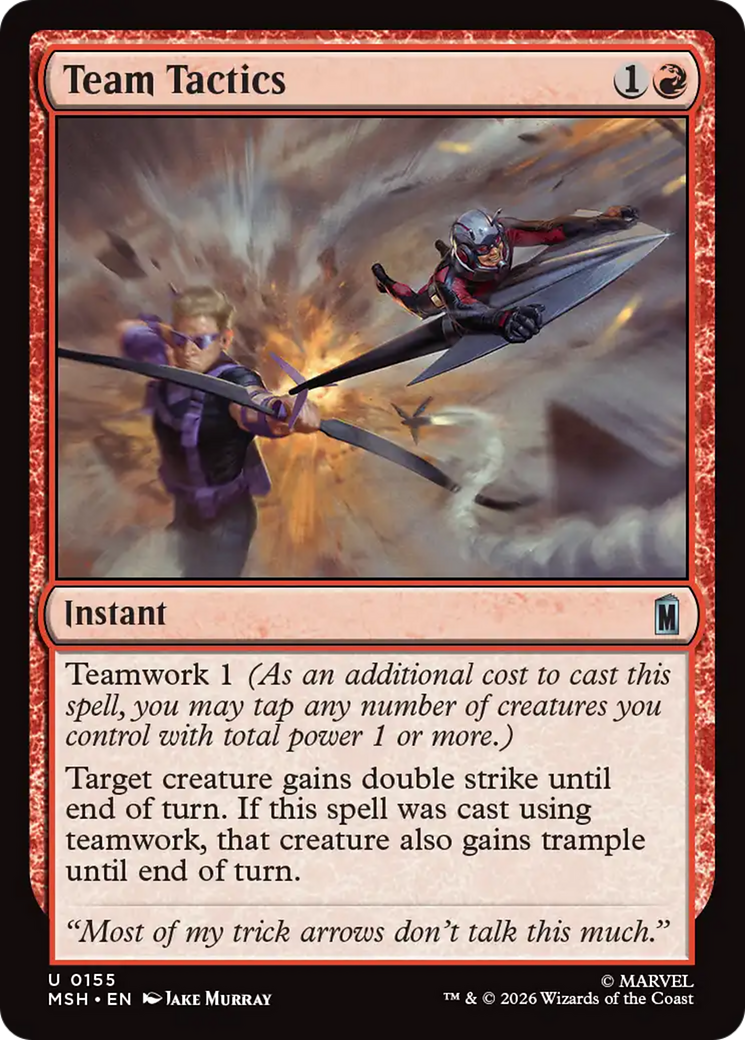 Team Tactics [Marvel Super Heroes] | Card Merchant Takapuna