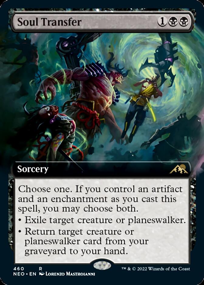 Soul Transfer (Extended Art) [Kamigawa: Neon Dynasty] | Card Merchant Takapuna
