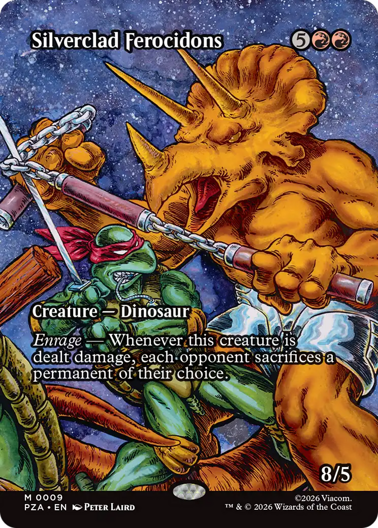 Silverclad Ferocidons (Borderless) [Teenage Mutant Ninja Turtles Eternal-Legal] | Card Merchant Takapuna