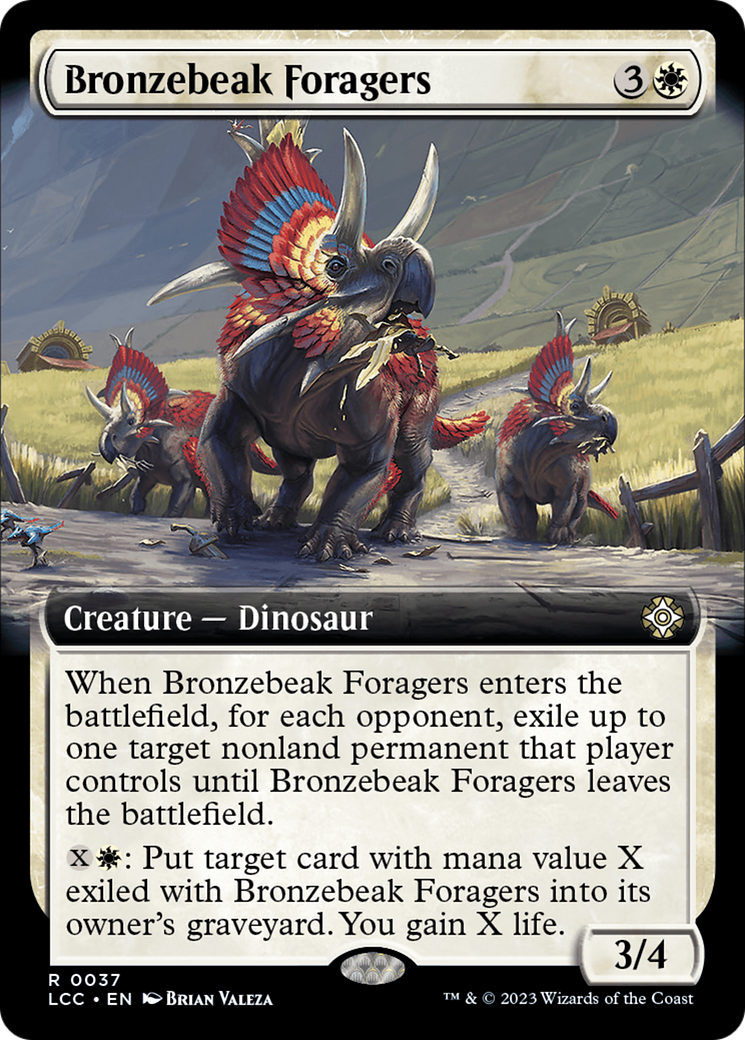 Bronzebeak Foragers (Extended Art) [The Lost Caverns of Ixalan Commander] | Card Merchant Takapuna