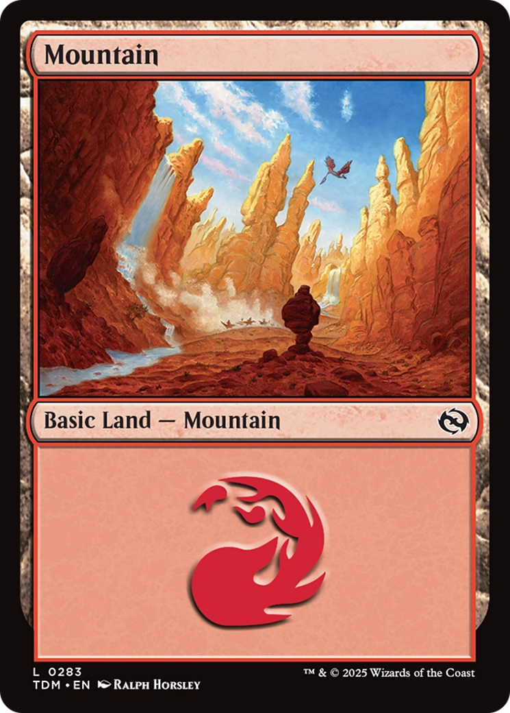Mountain (0283) [Tarkir: Dragonstorm] | Card Merchant Takapuna