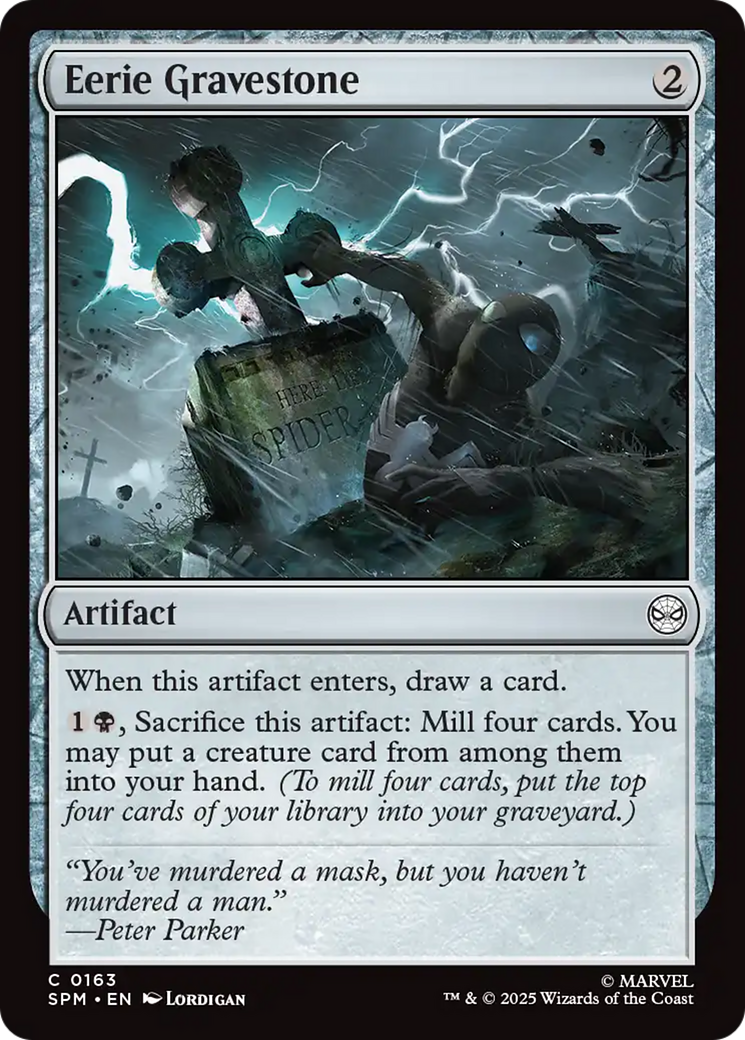Eerie Gravestone [Marvel's Spider-Man] | Card Merchant Takapuna