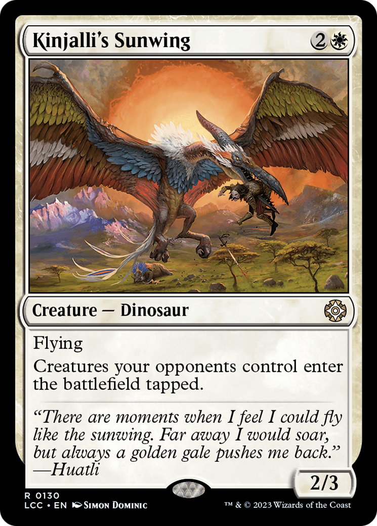 Kinjalli's Sunwing [The Lost Caverns of Ixalan Commander] | Card Merchant Takapuna
